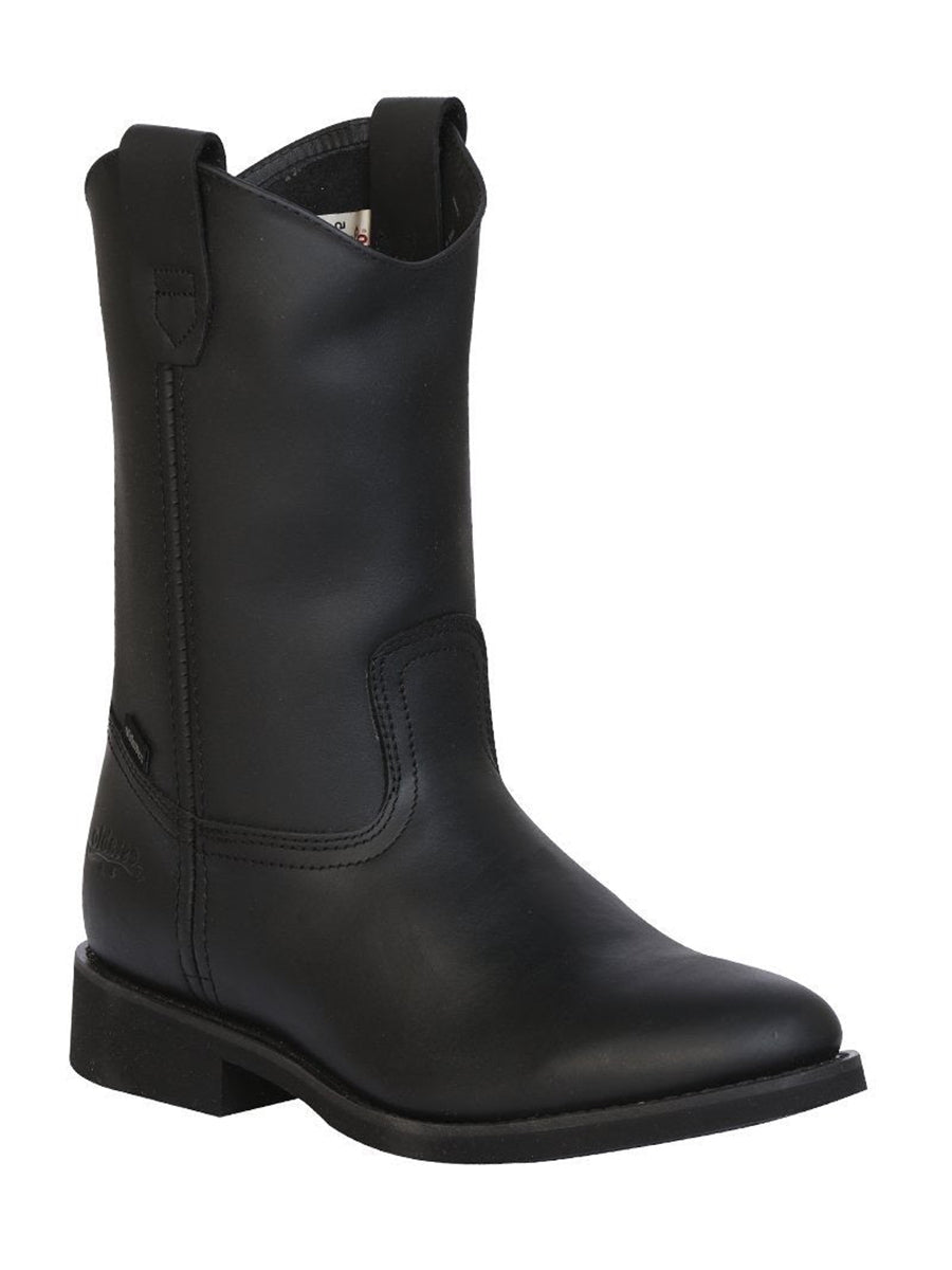 Bota de Trabajo Establo Piel Vacuna para Hombre - Negro