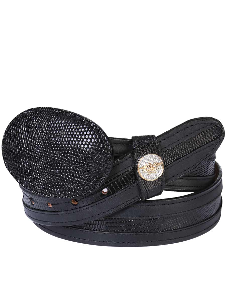 CINTO VAQUERO EXOTICO/A ELDN LIZARD/DENVER Black