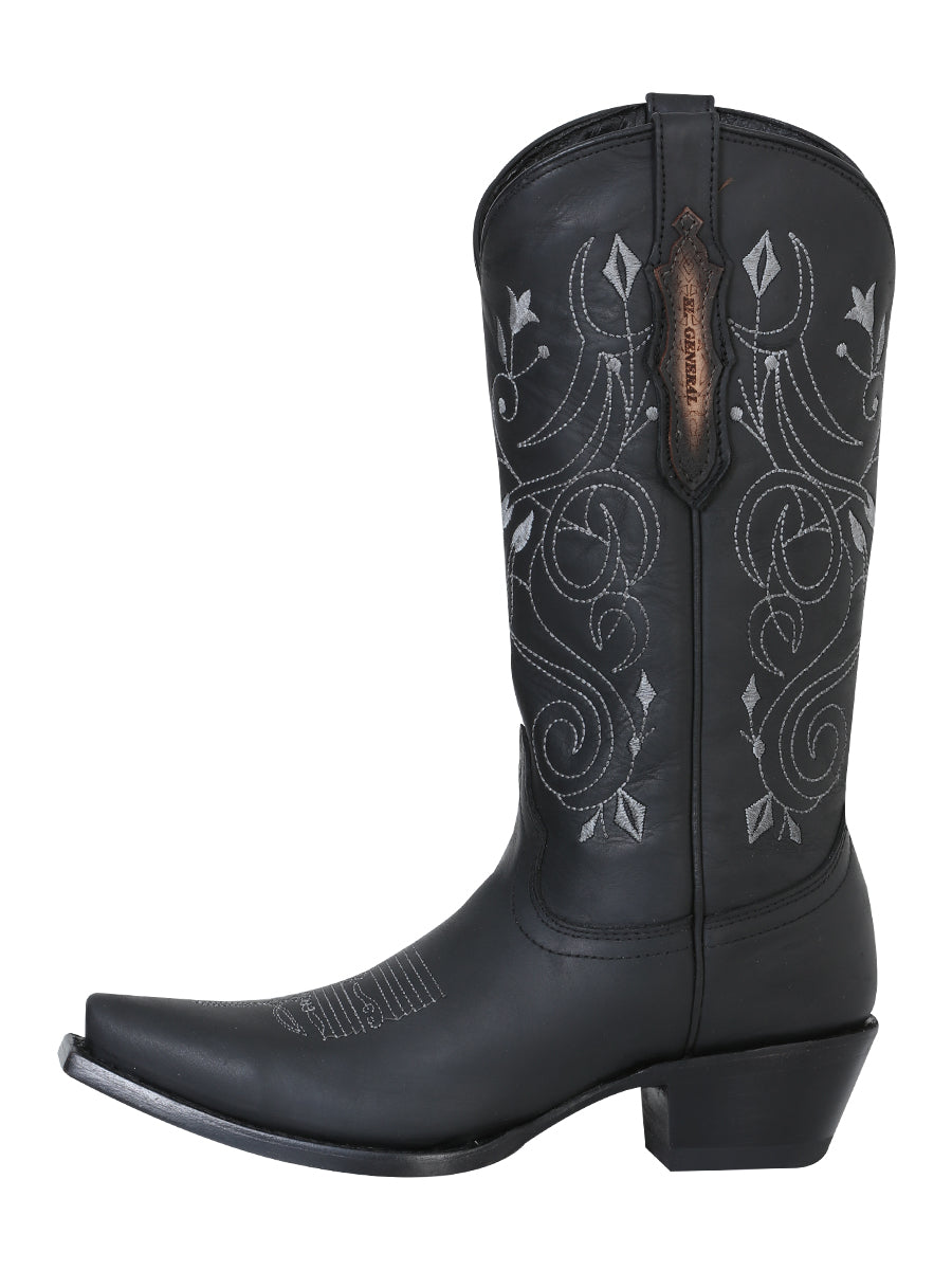 Bota Vaquera El General para Dama - Negro - Modelo 34514