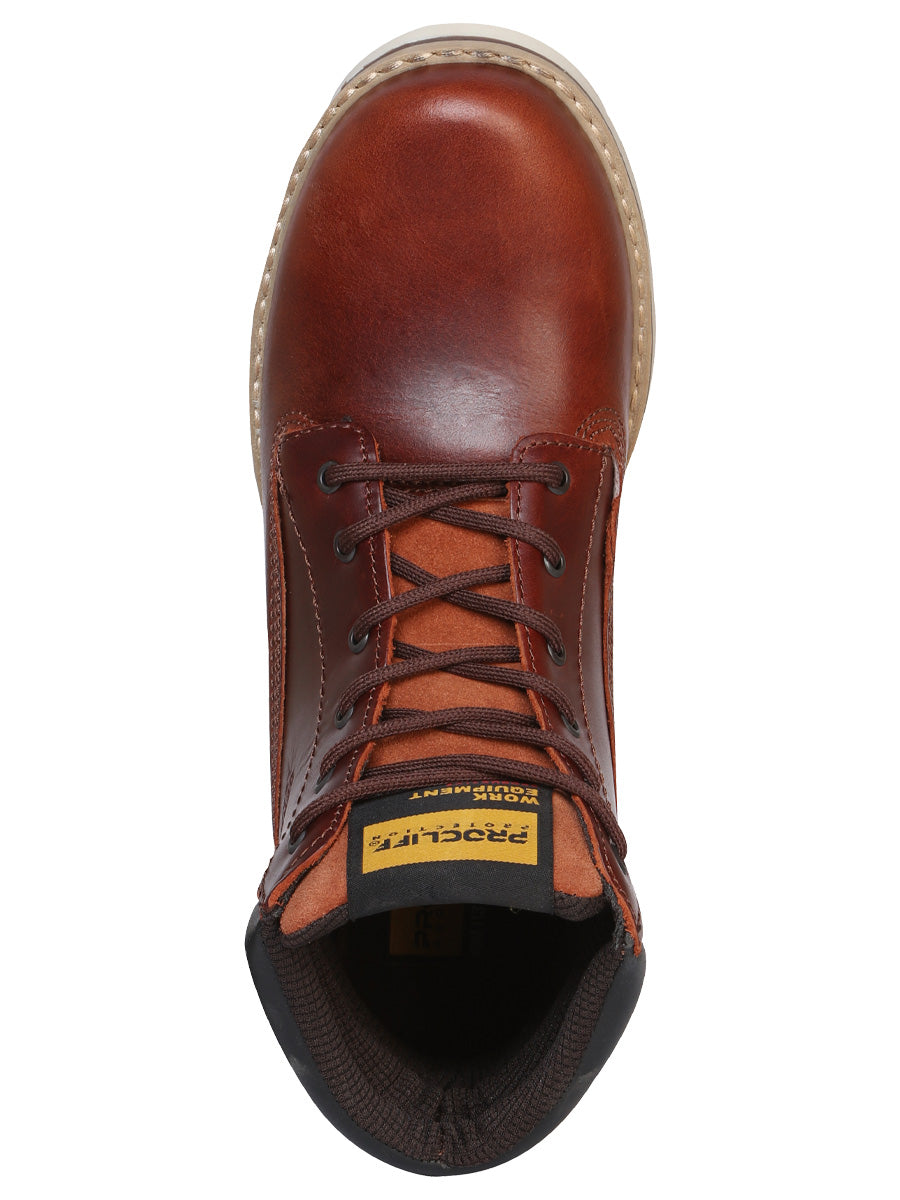 Bota de Trabajo El General para Dama - Vino - Modelo 35201