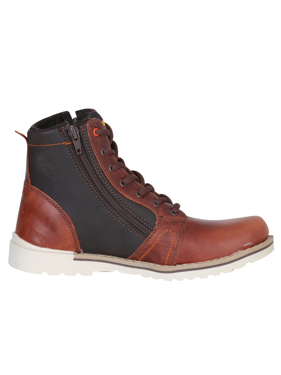 Bota de Trabajo El General para Dama - Vino - Modelo 35209