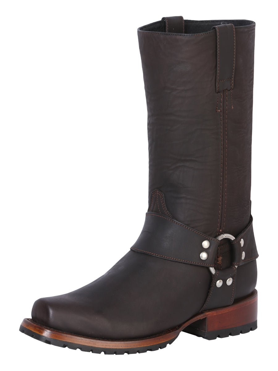Bota Vaquera El General Piel Crazy para Hombre - Modelo 40673