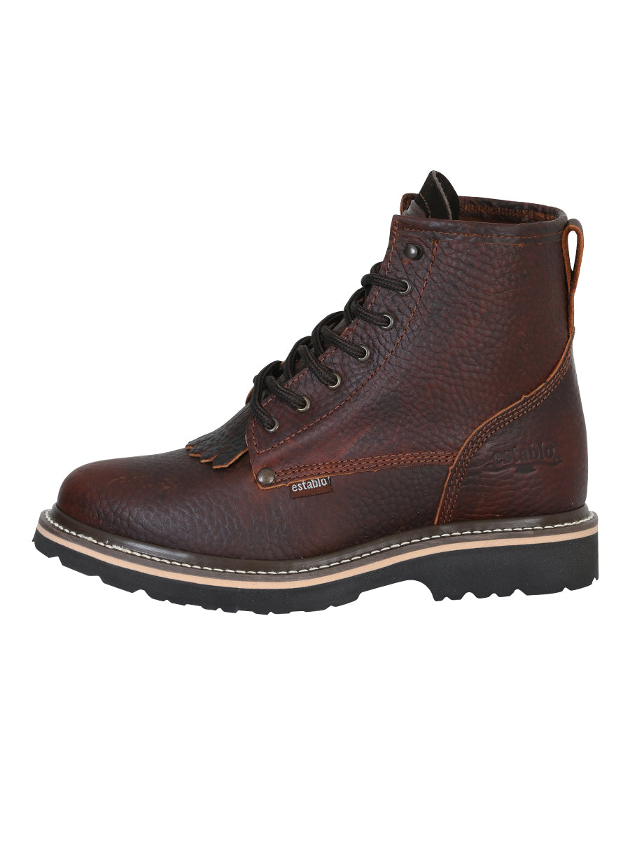 Bota Establo Piel Vacuna para Dama - Modelo 40964