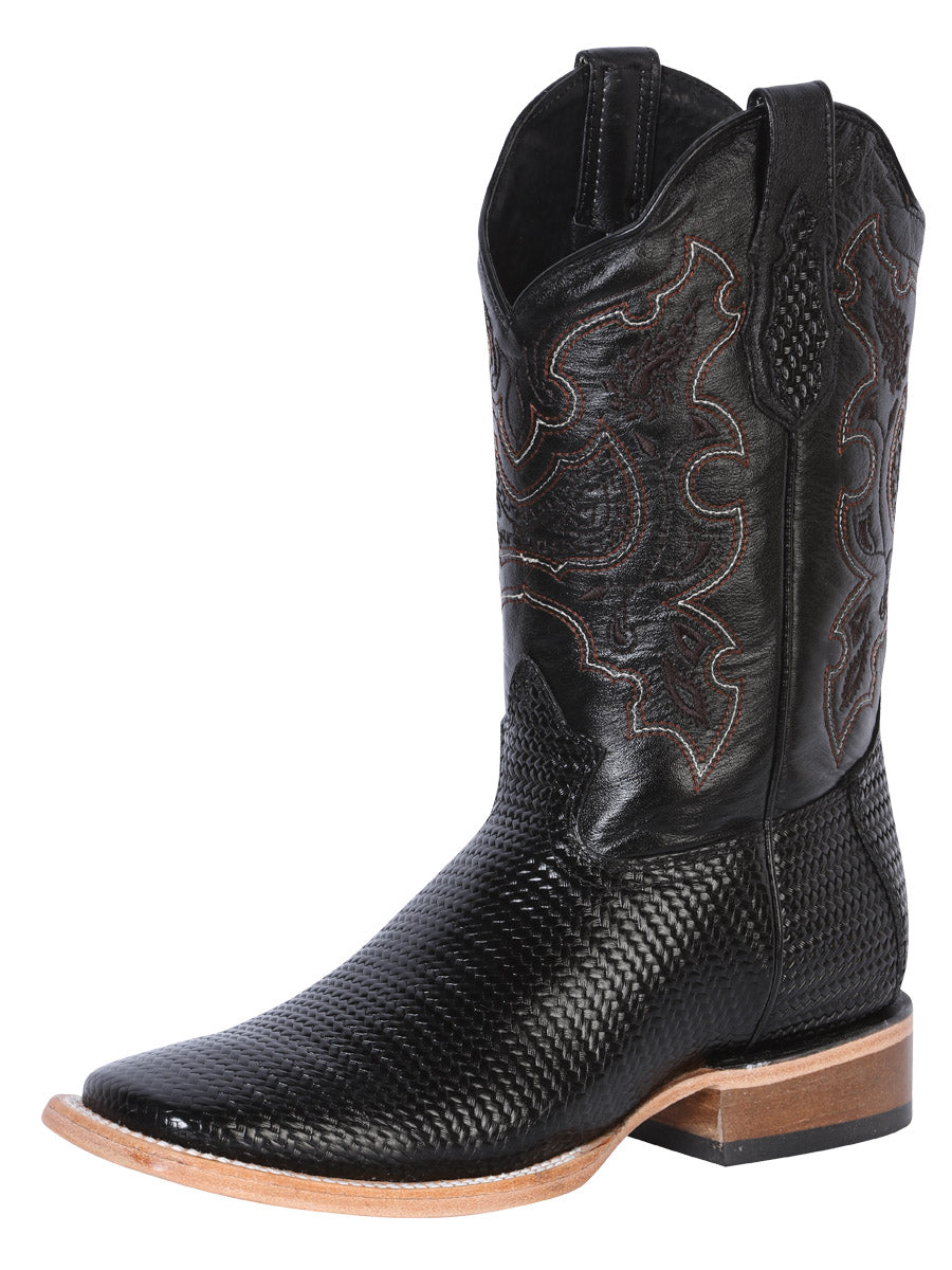 Bota Vaquera Rodeo El General para Hombre - Negro - Modelo 41790