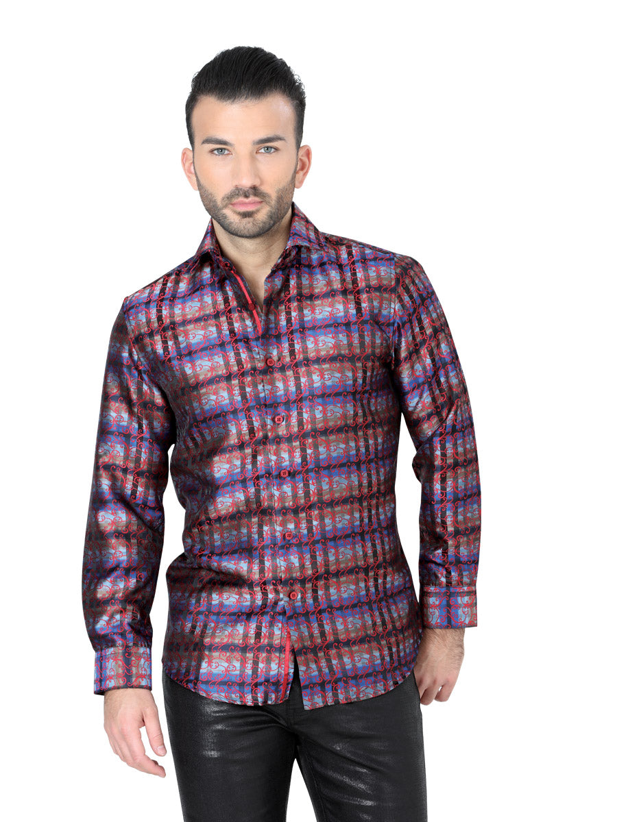 Camisa Manga Larga Manga Larga Centenario 5 % Rojo
