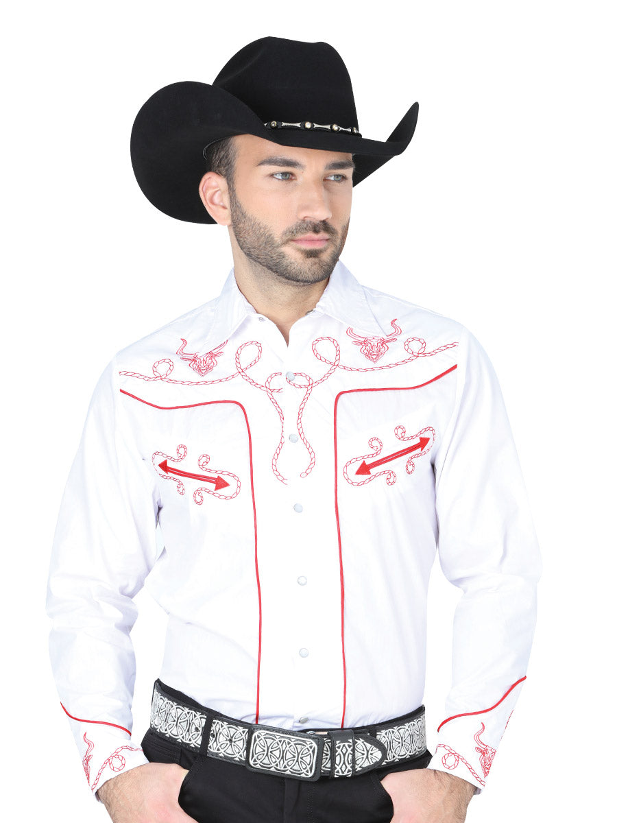 Camisa Manga Larga El General Vaquera M/ Larga S2018 10A 60% 40% Blanco