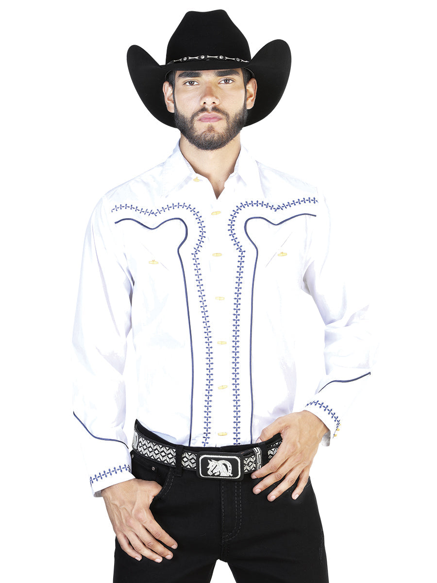 Camisa Manga Larga El General 55% Cotton 45% Blanca