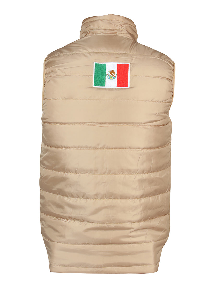 Chaleco de Hombre El General 2019-211 Casual en 100% Poliéster Color Khaki/Café 42557