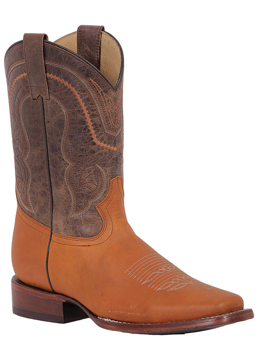 Bota Vaquera Rodeo El General Piel Crazy para Hombre - Modelo 42995