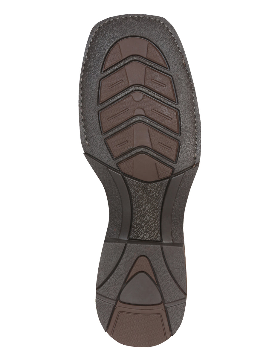 Bota Vaquera de Hombre El General Rodeo en Piel Bovino Crazy Color Negro 43002