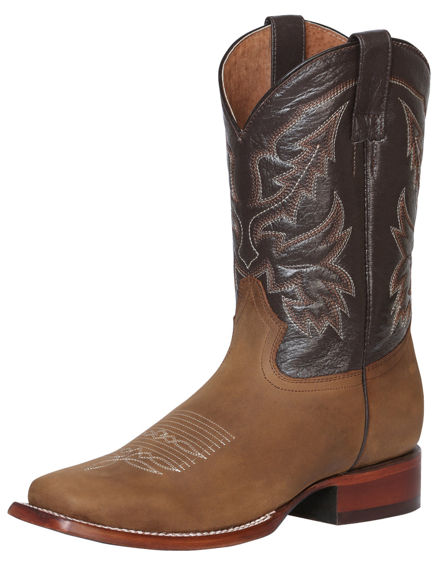 Bota Vaquera Rodeo El General Piel Crazy para Hombre - Modelo 43007