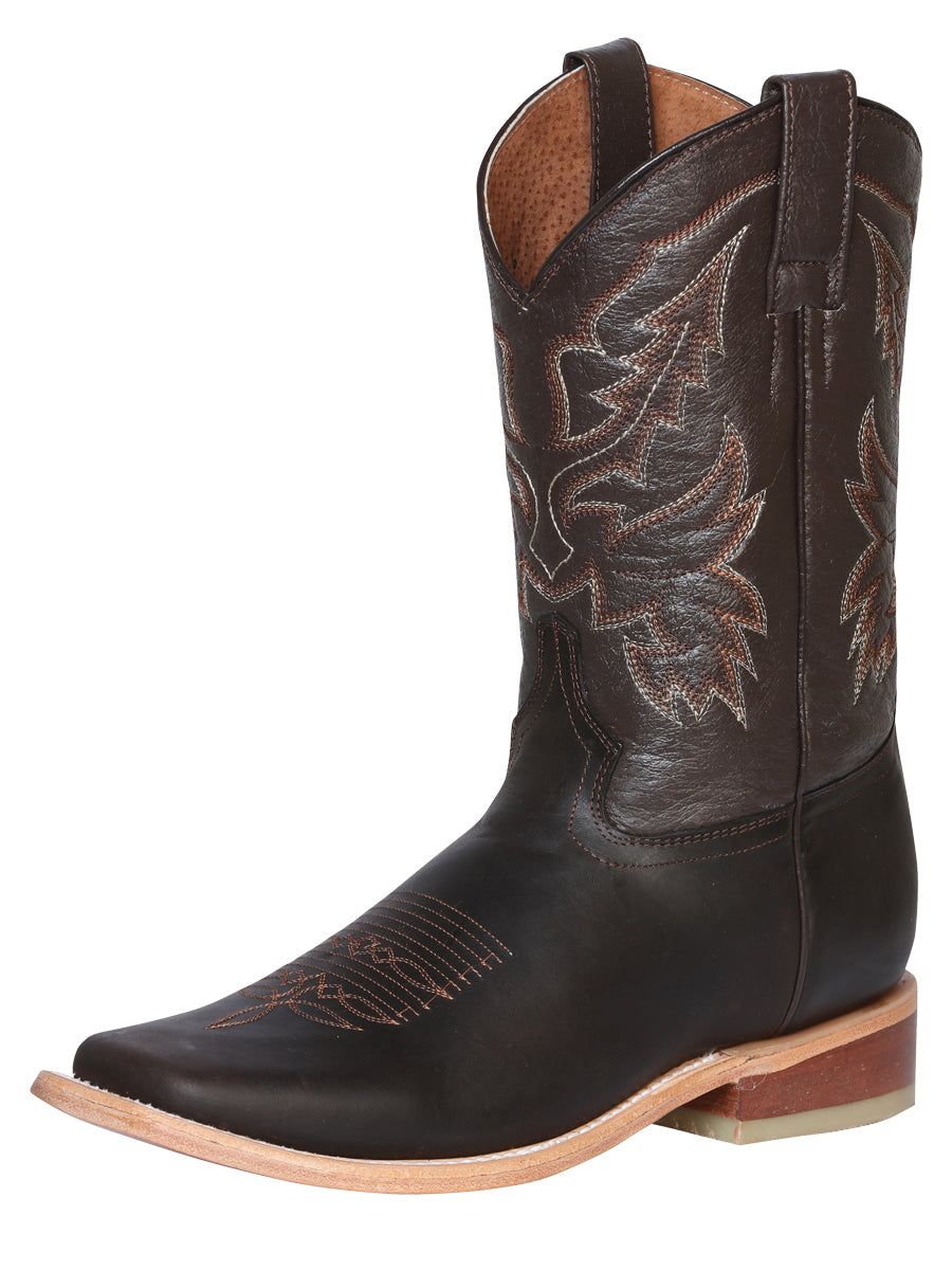 Bota Vaquera Rodeo El General Piel Crazy para Hombre - Modelo 43010