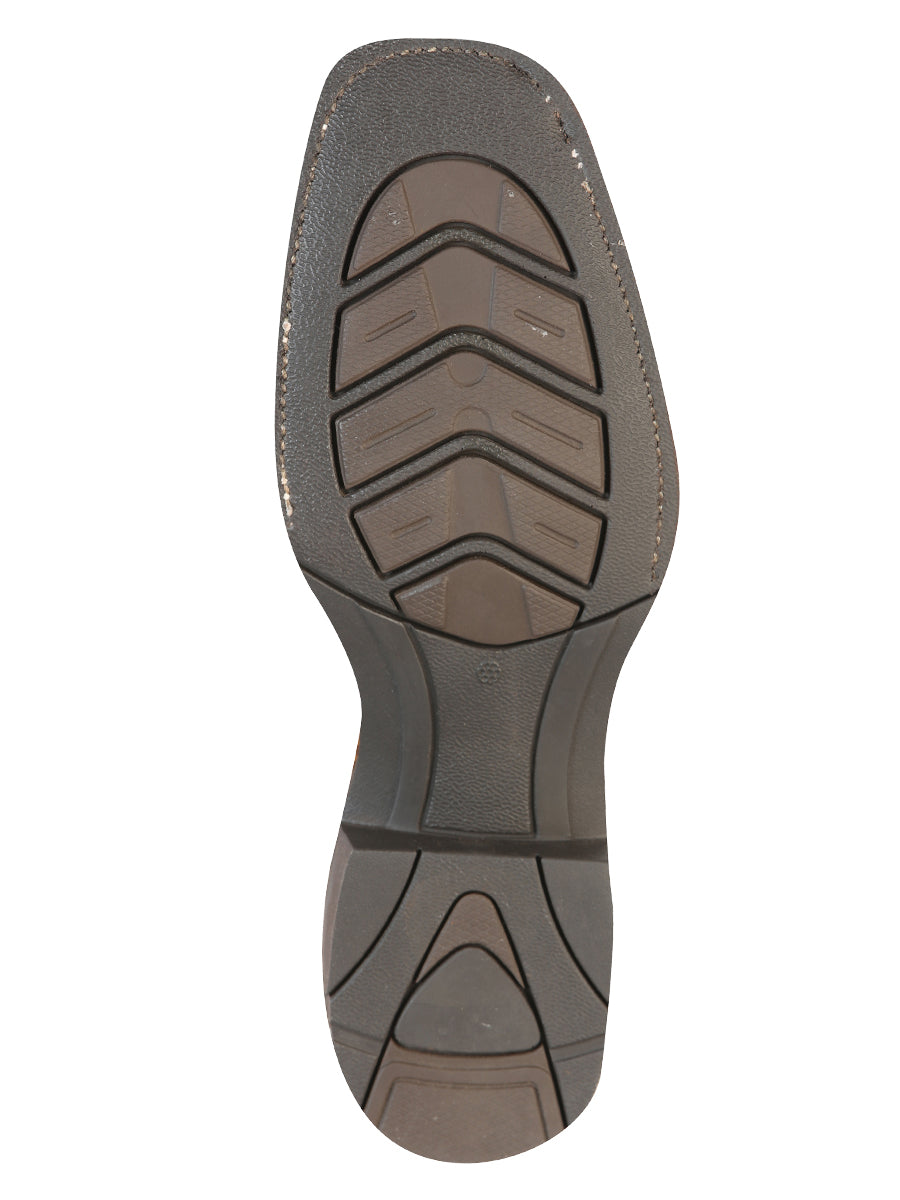 Bota Vaquera Rodeo Hombre El General Piel Floter Bovino Miel - Modelo 43012