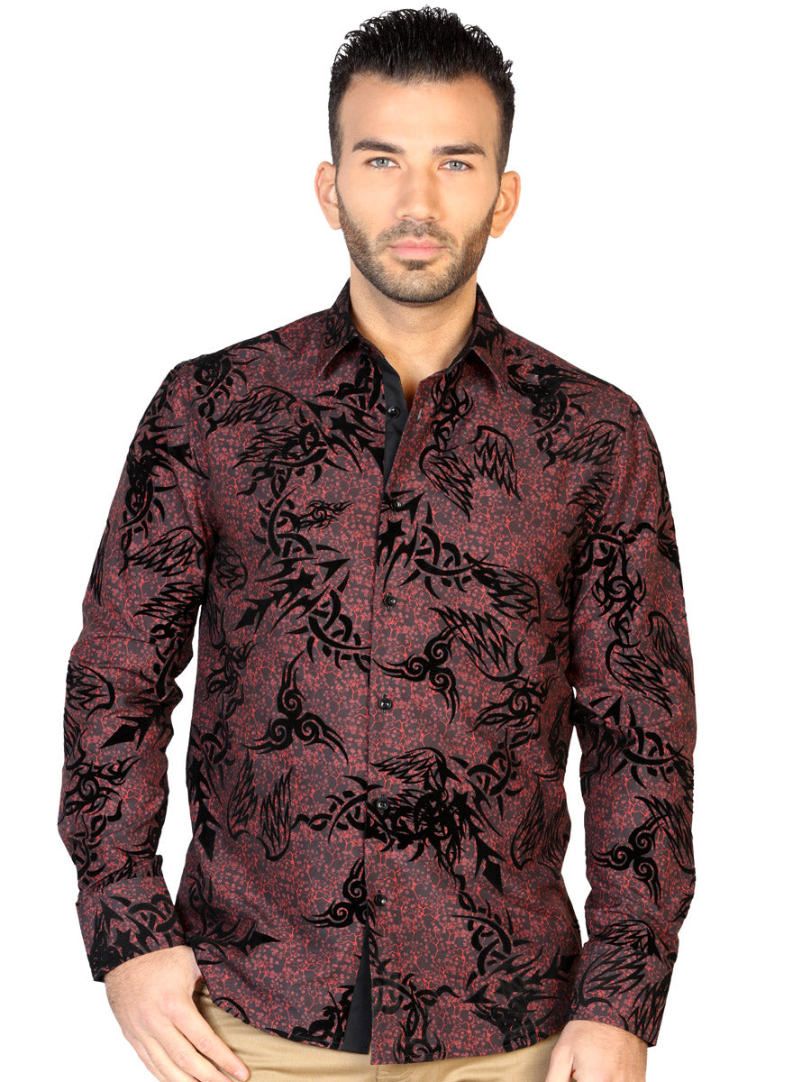 Camisa Manga Larga El General Casual Fl 03 % Modal Negro