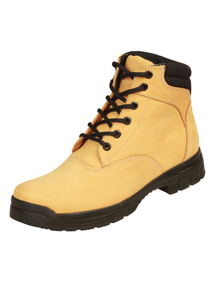 Botín Vaquero El General Piel Nobuk para Dama - Miel - Modelo 43350