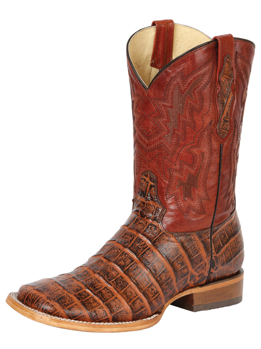 Bota Vaquera El General Piel de Caimán para Hombre - Modelo 43630