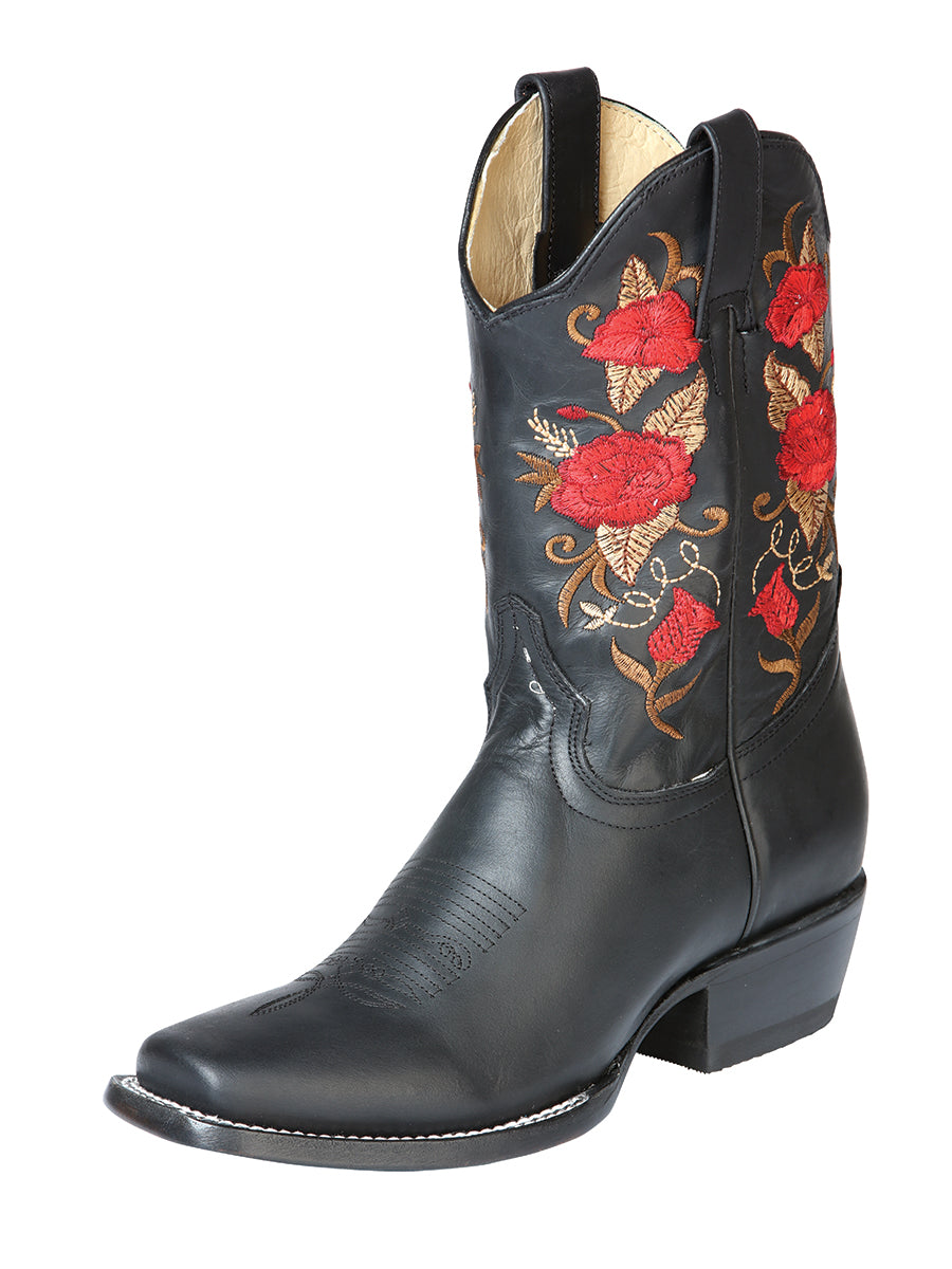 Bota Vaquera Rodeo El General para Dama - Negro - Modelo 43664