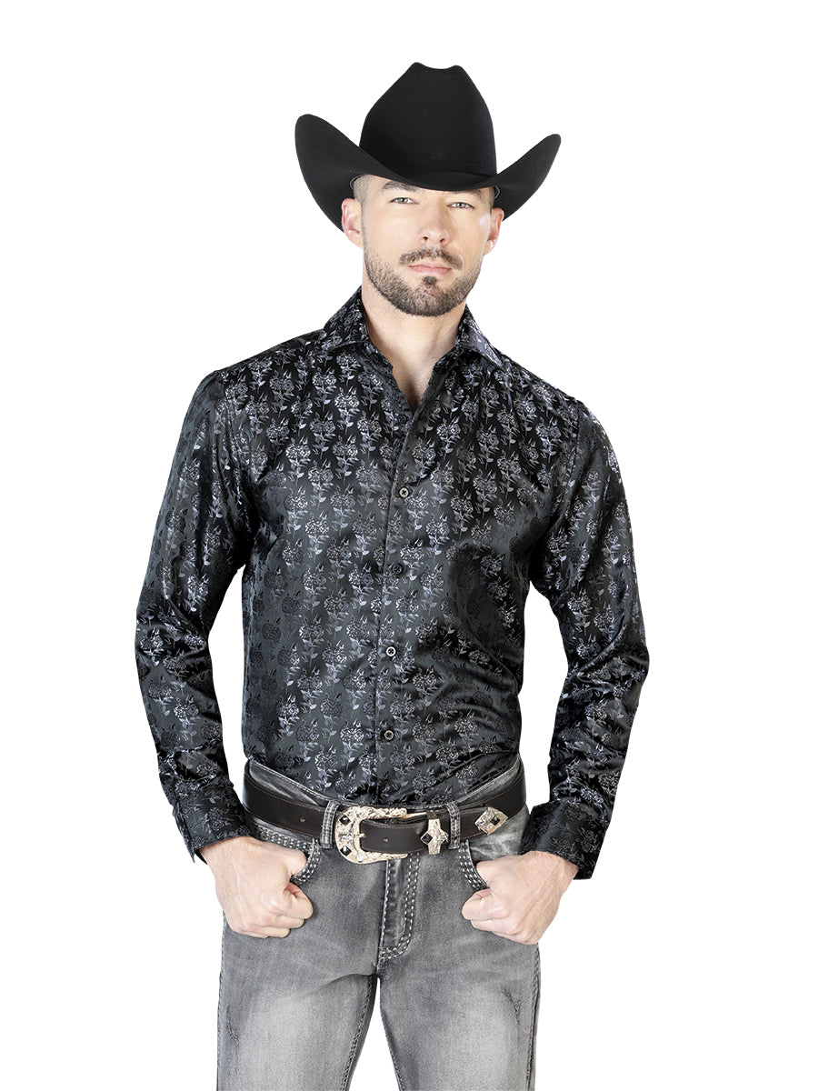 Camisa Manga Larga El Señor de los Cielos Casual Manga Larga El 2108015 % Microfibra () Negro