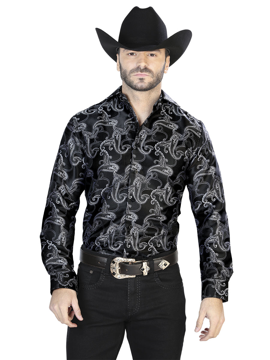 Camisa Manga Larga El Señor de los Cielos Casual Manga Larga El 2108016 % Microfibra () Negro