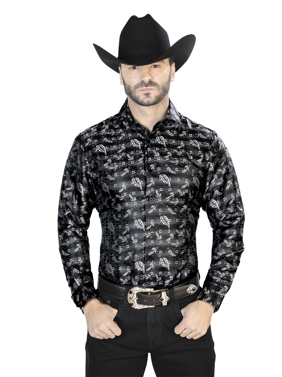 Camisa Manga Larga El Señor de los Cielos Casual Manga Larga El 2108020 % Microfibra () Negro