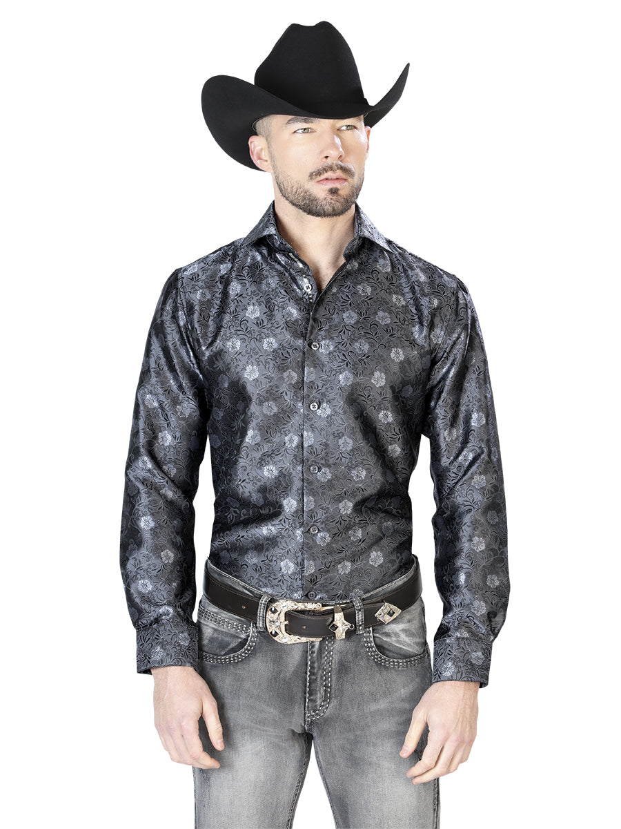 Camisa Manga Larga El Señor de los Cielos Casual Manga Larga El 2108022 % Microfibra () Negro