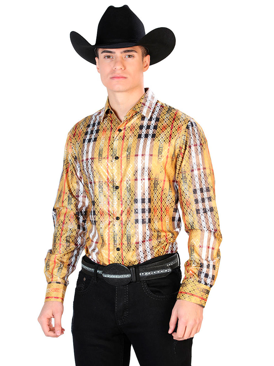 Camisa Manga Larga El Señor de los Cielos Manga Larga El Wh7 % Amarillo/Negro