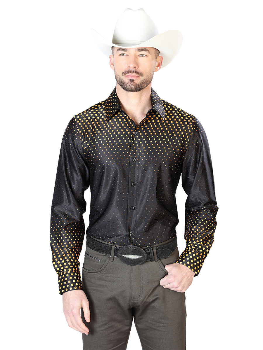Camisa Manga Larga El Señor de los Cielos Manga Larga El 1 Negro/Oro