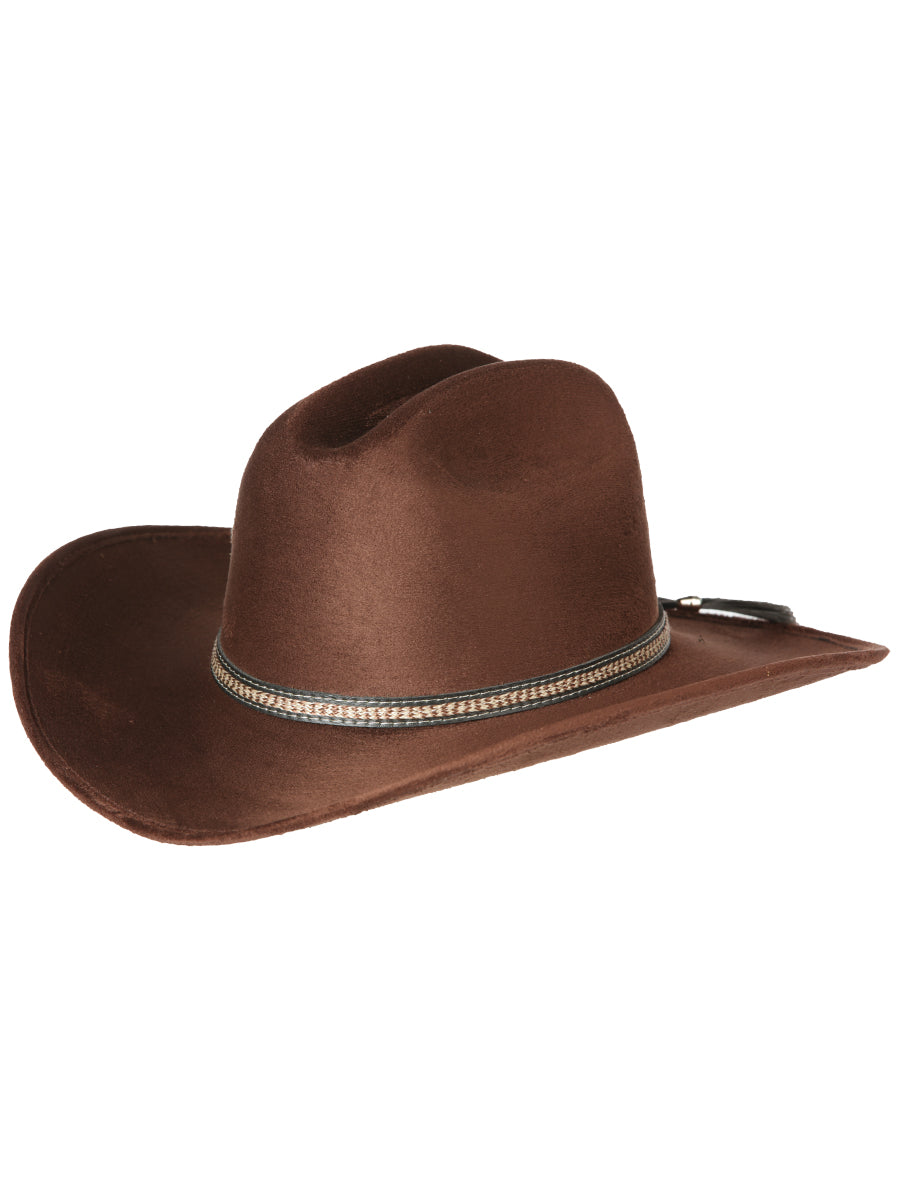 Sombrero El General Gamuza Vaquero NiñOs Sombrero Oscuro Café