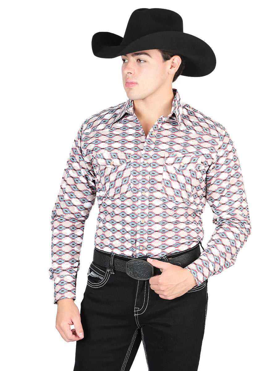 Camisa Manga Larga El General Khaki Vaquero