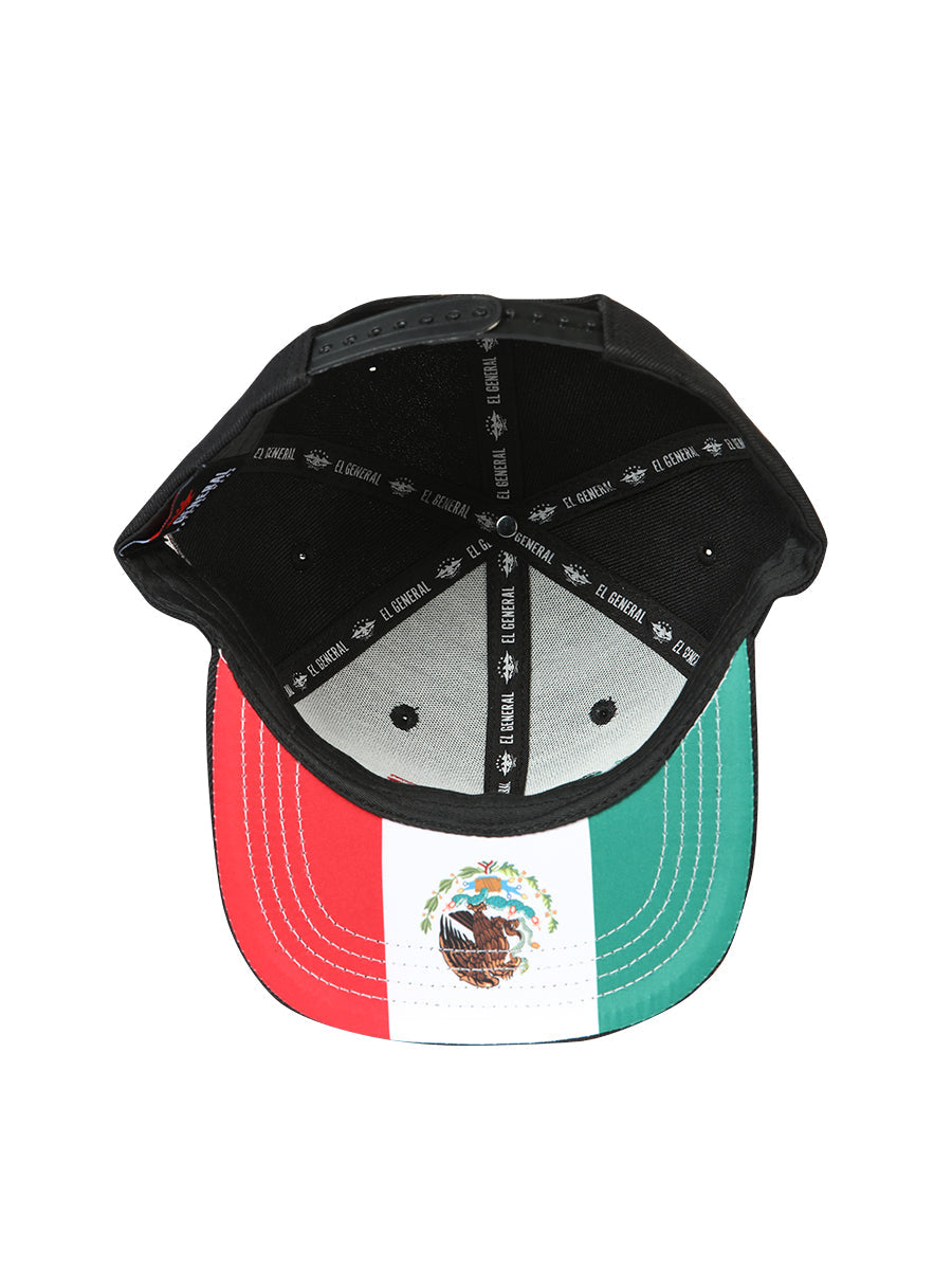 El General Gorra Aguila Tricolor Tela Negro/Tricolor