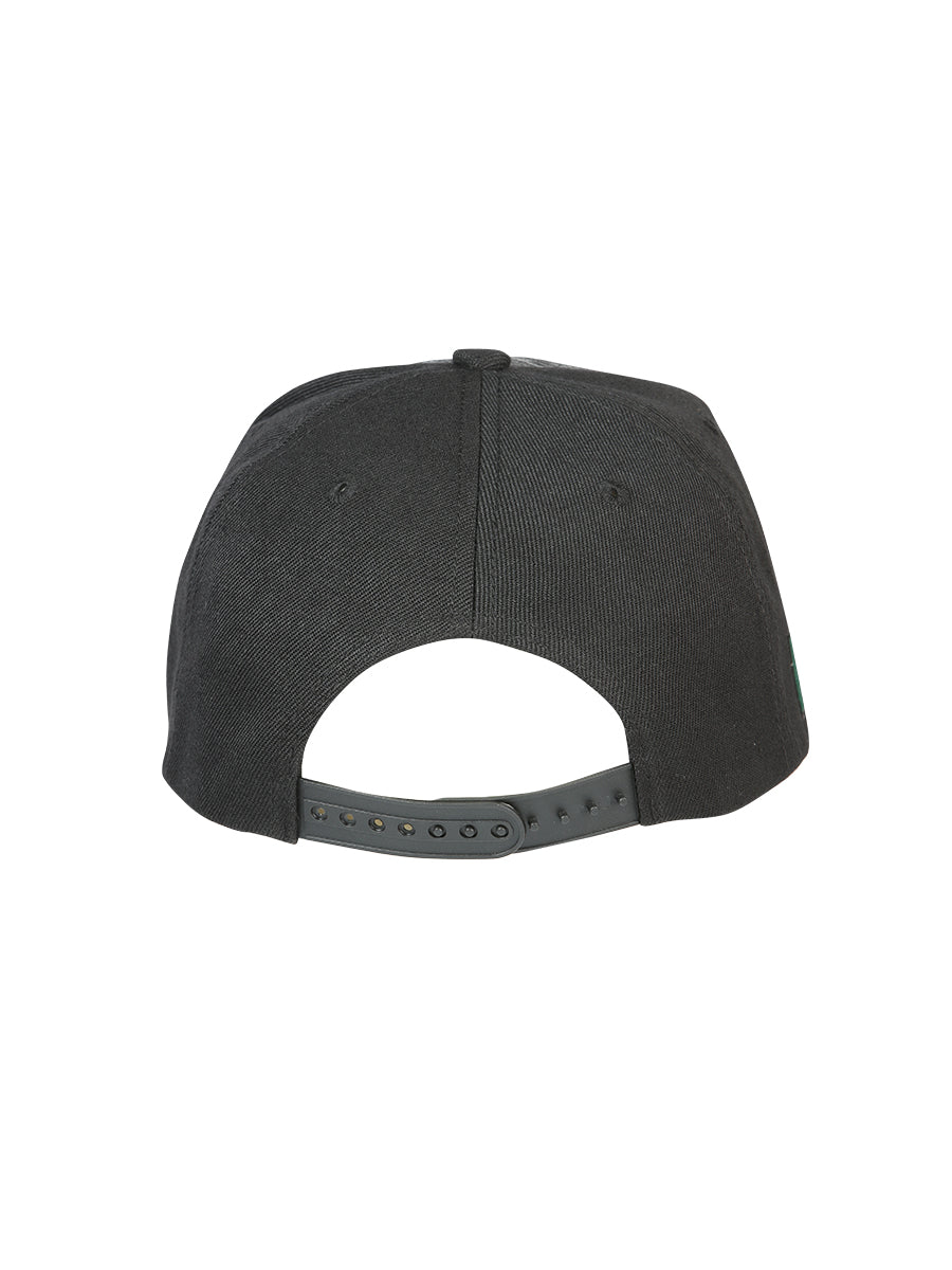 El General Gorra Bull Tela Negro/Rojo