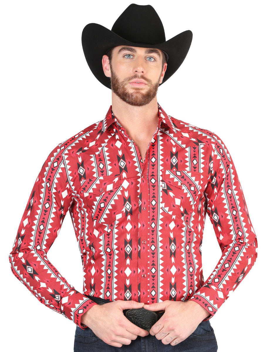 Camisa Manga Larga El General Manga Larga Del General Rojo