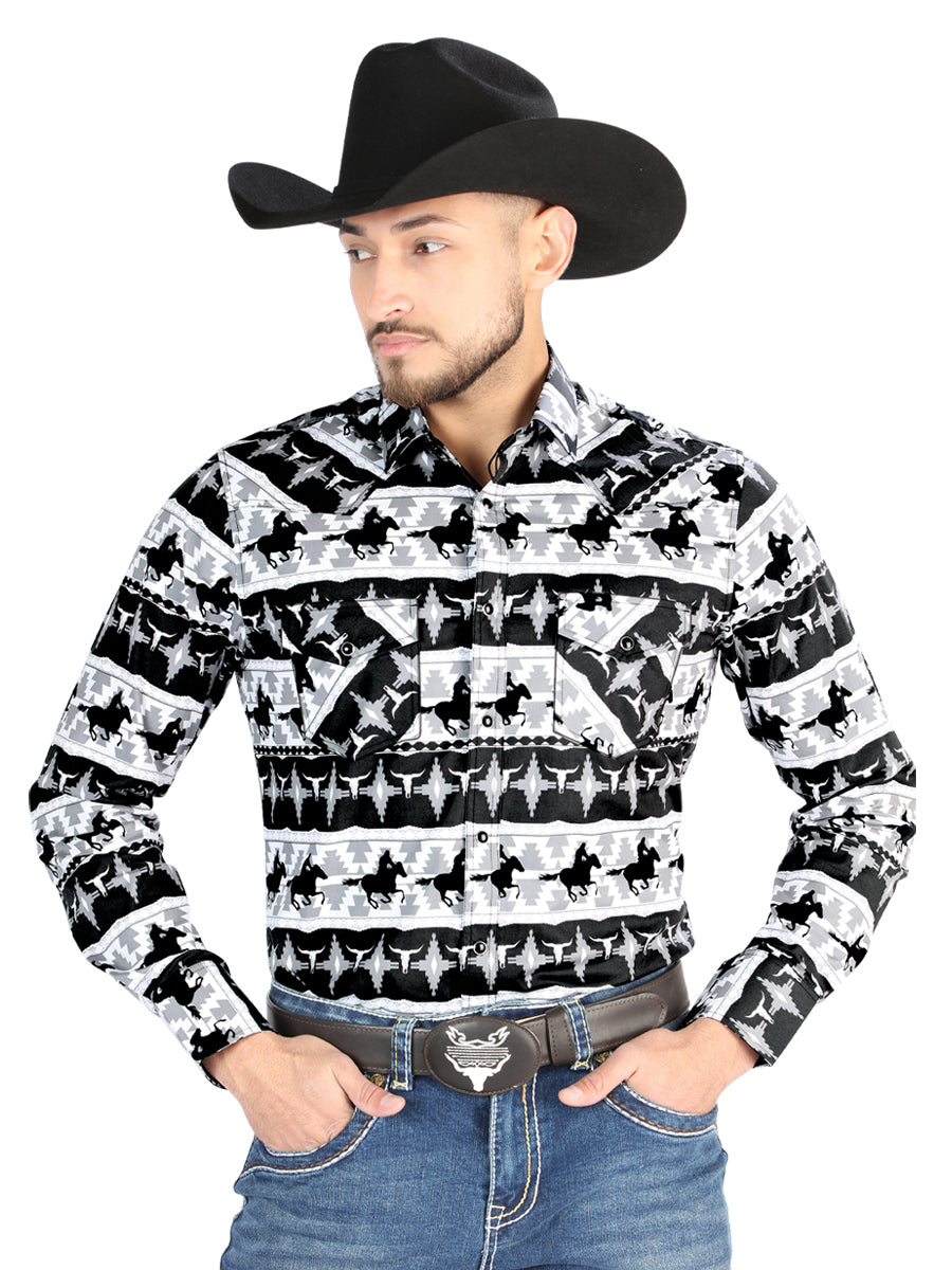 Camisa Manga Larga El Señor de los Cielos Vaquera M/ Larga 23 55 97% 3% Negro