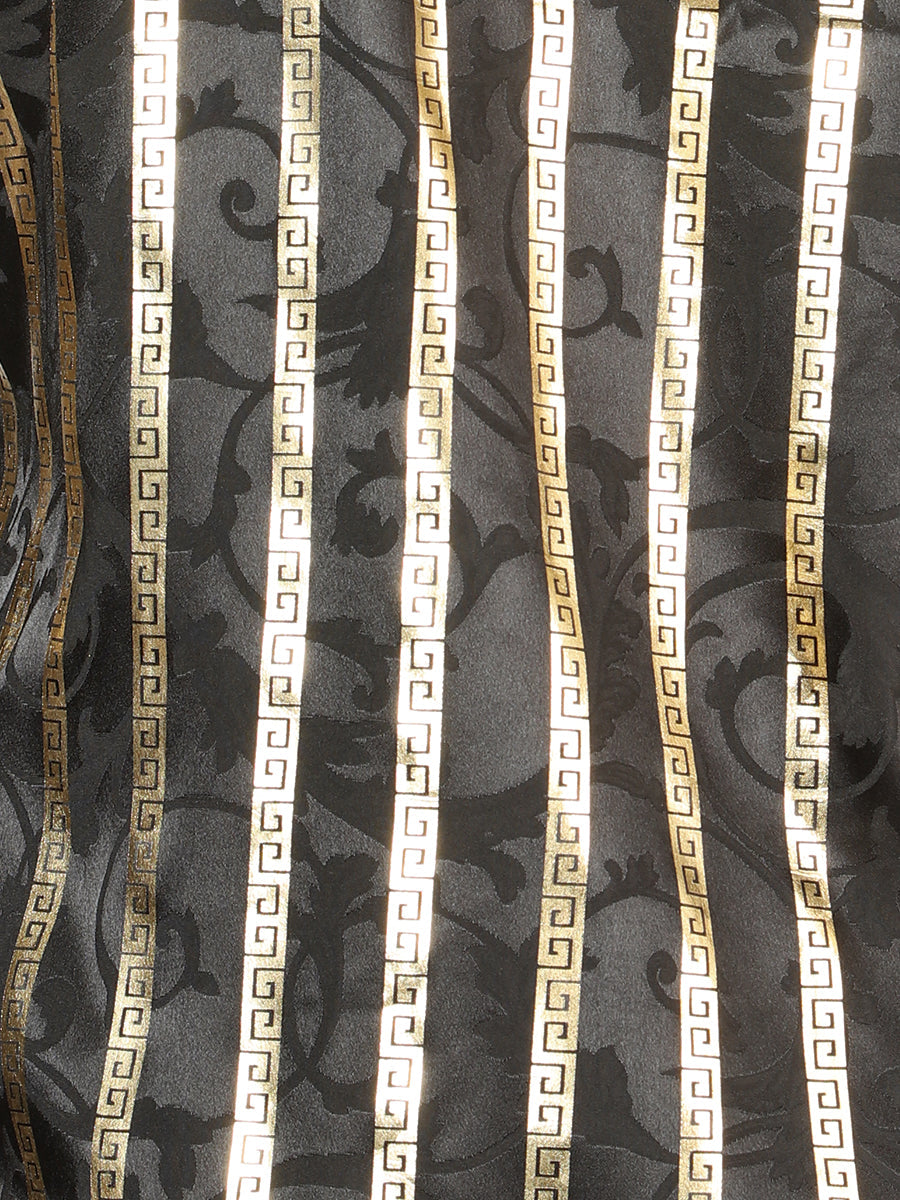 Camisa Manga Larga El General Negro/Dorado Manga Larga