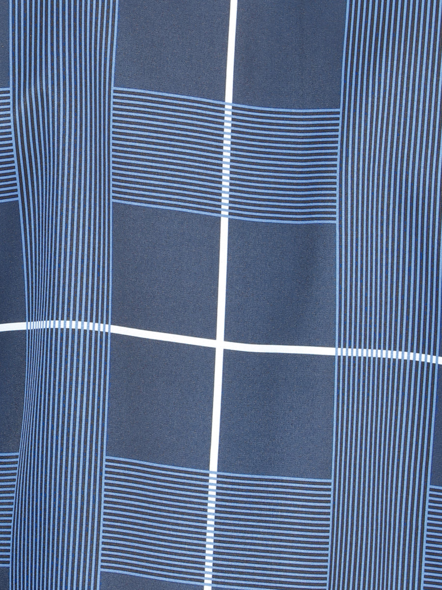 Camisa Manga Larga El General Azul Manga Larga