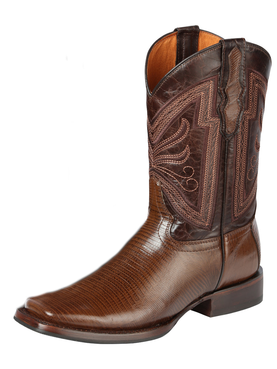 Bota Vaquera Rodeo El General Grabado Lizard para Hombre - Modelo 44674