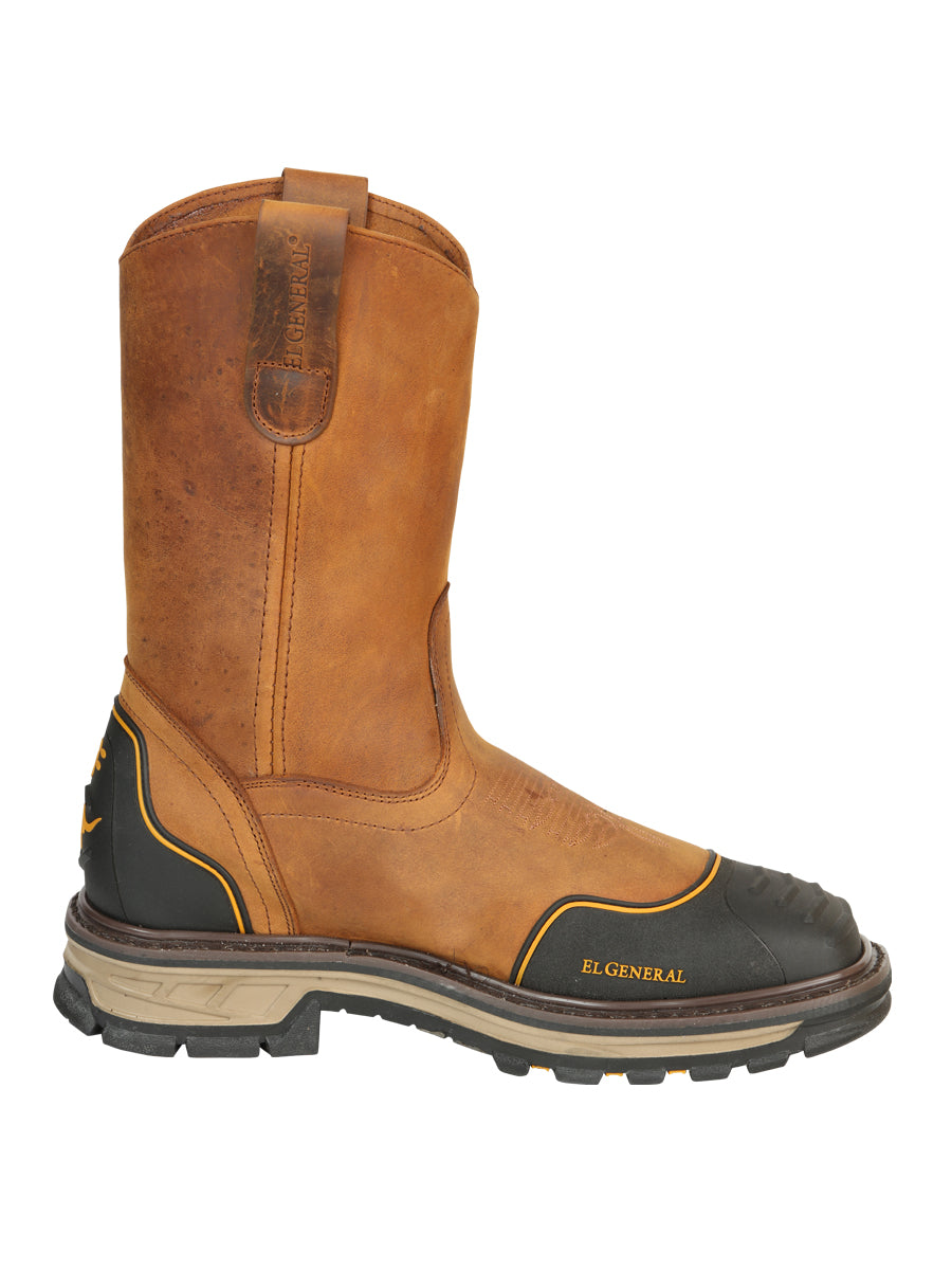 Bota de Trabajo El General Piel Crazy para Hombre - Modelo 44689