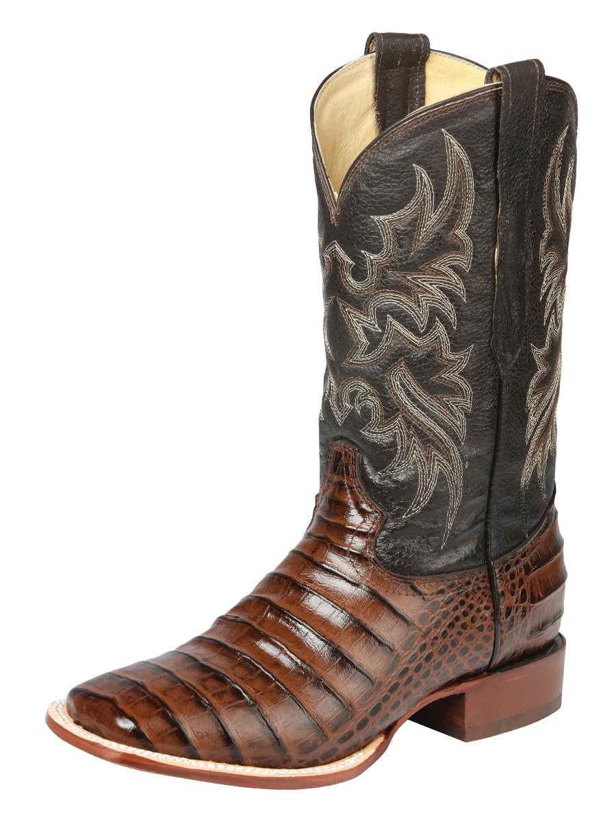 Bota Vaquera Rodeo El Señor de los Cielos Piel de Caimán para Hombre - Modelo 44937
