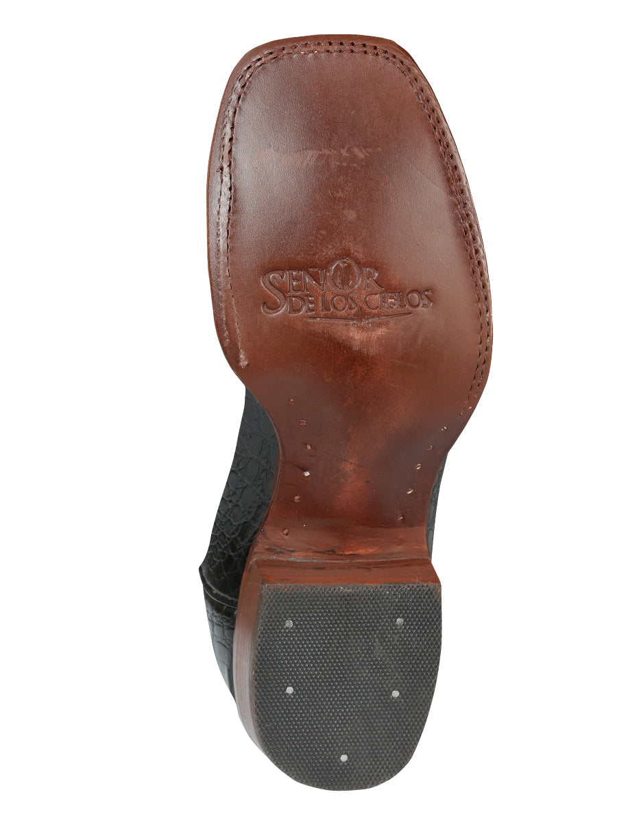 Bota Vaquera de Hombre El Señor de los Cielos Rodeo en Piel Color Negro 44938
