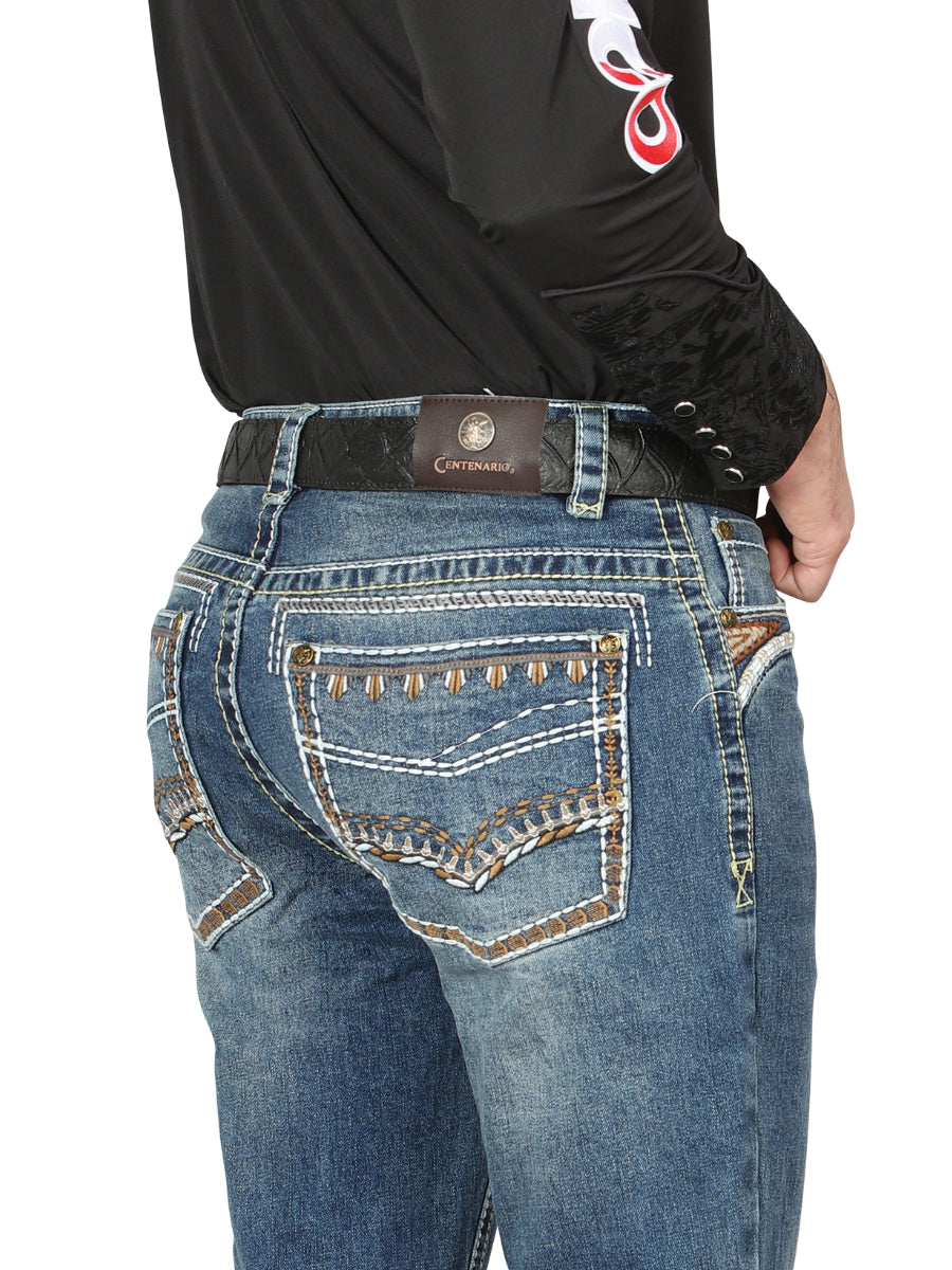 Centenario Bootcut Mezclilla Pantalón de Mezclilla - Oscuro Azul 44967