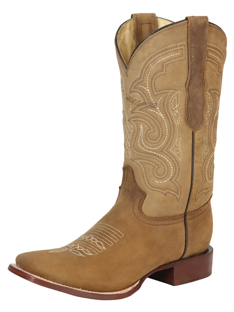 Bota Vaquera Rodeo El General Piel Crazy para Hombre - Modelo 45206