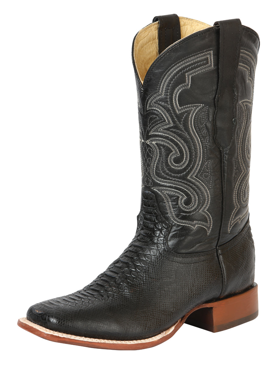 Bota Vaquera Rodeo El General para Hombre - Negro - Modelo 45433
