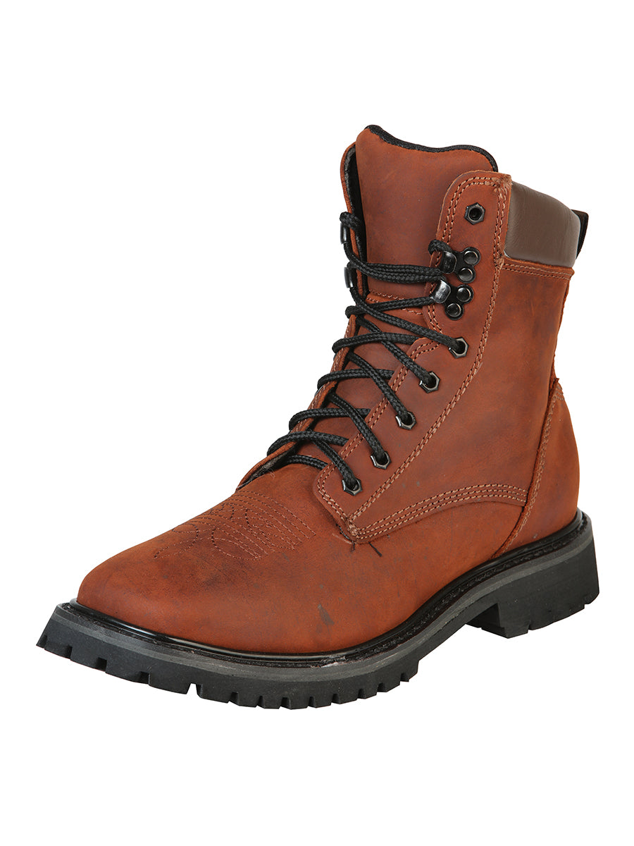 Bota de Trabajo El General Piel Crazy para Hombre - Modelo 51269