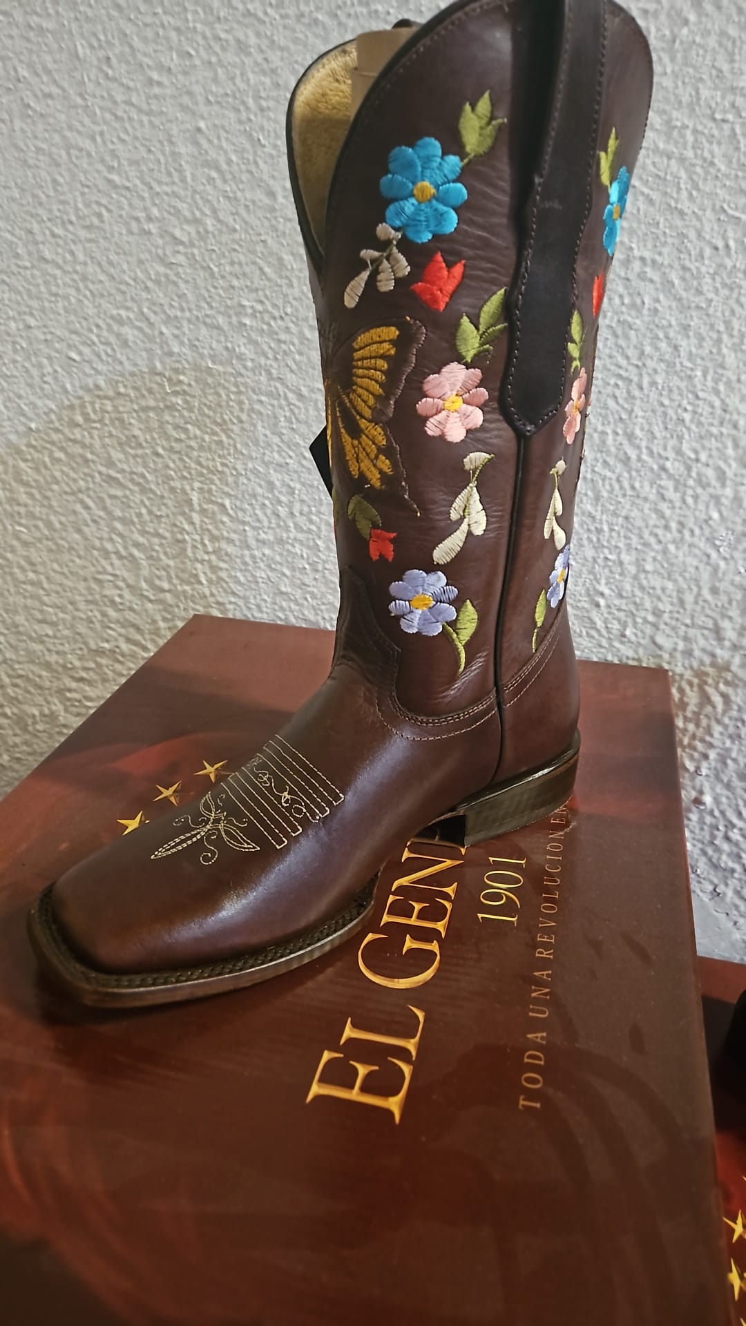 Bota Rodeo Dama El General Pull-Up Café - Modelo 51288