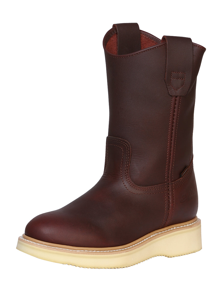 Bota de Trabajo Establo para Hombre - Vino - Modelo 91542