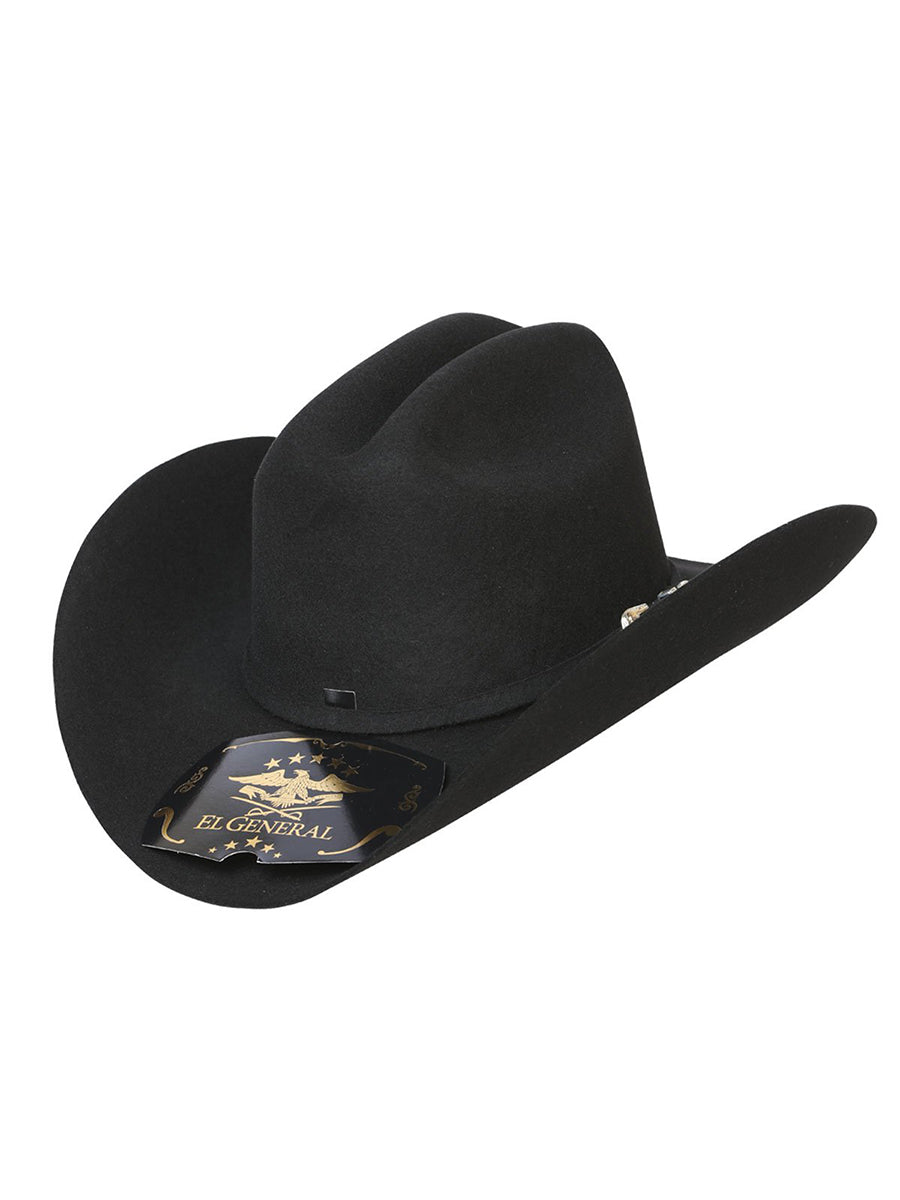 Sombrero El General 50X Limited Edition Lana Vaquero Sombrero Negro