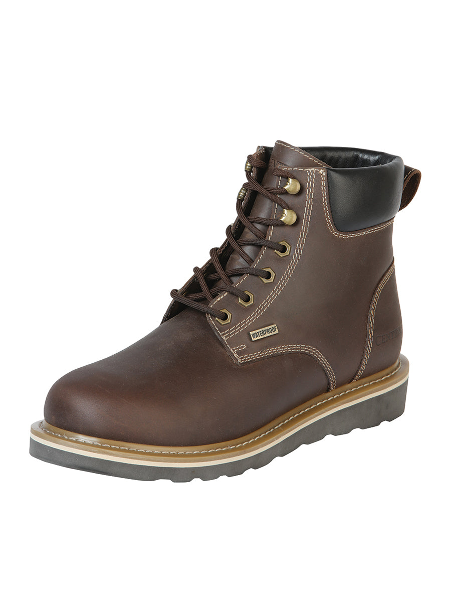 Botín Vaquero El General Piel Crazy para Hombre - Modelo 126421