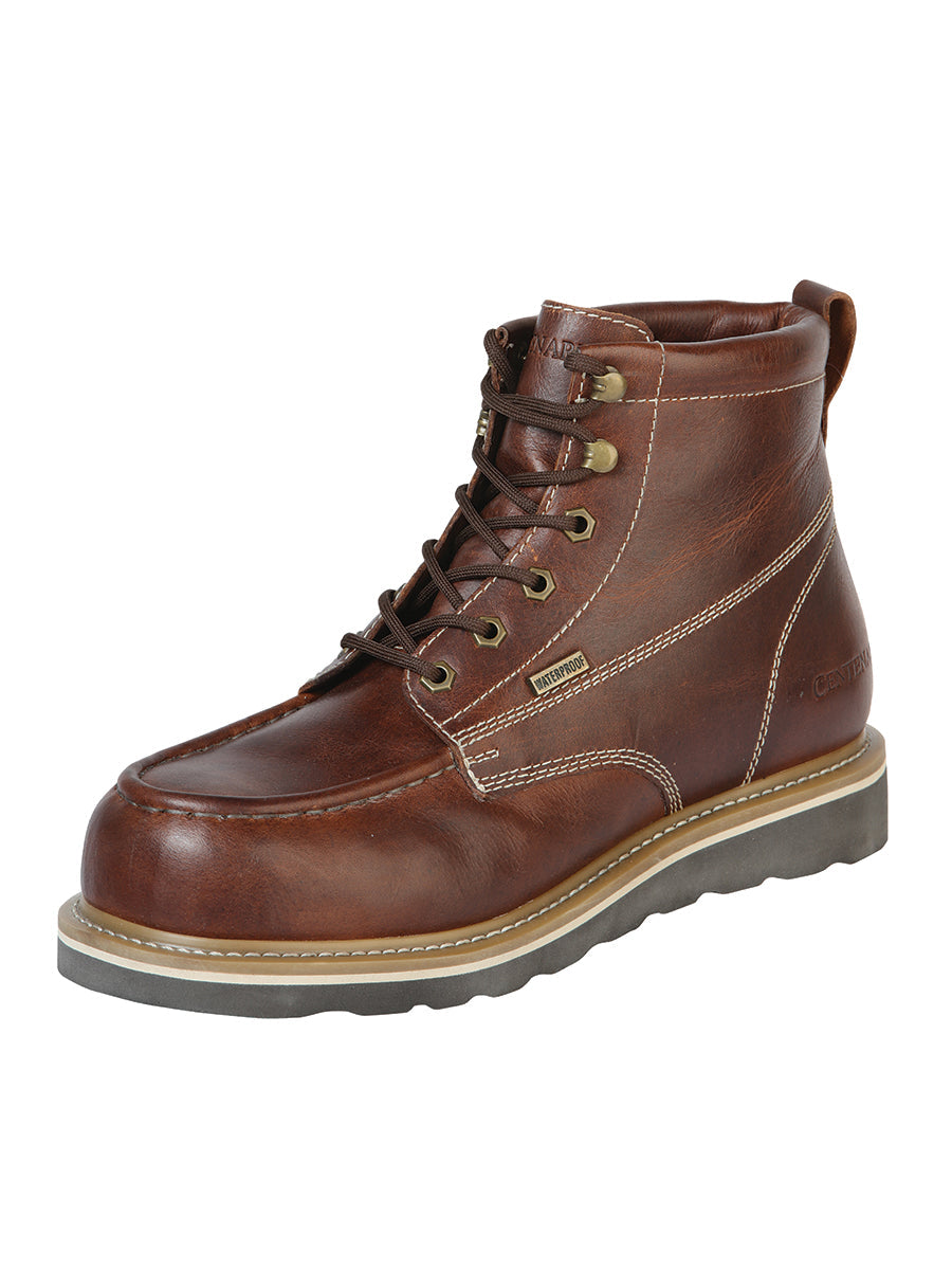 El General ANKLE WORK BOOT 8 FIBER TOE CRAZY Brown