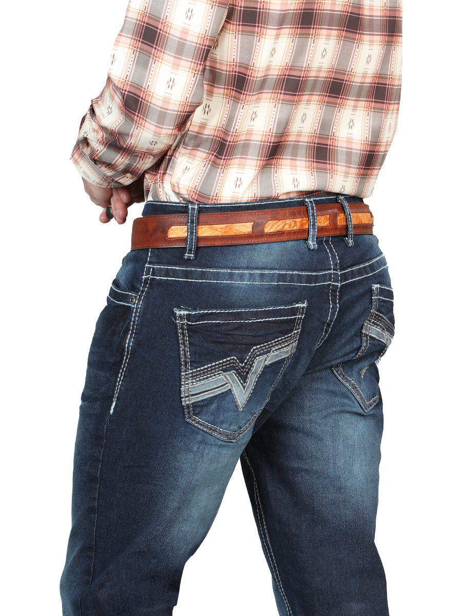 El NorteñO Oscuro Azul Skinny Stretch PantalóN