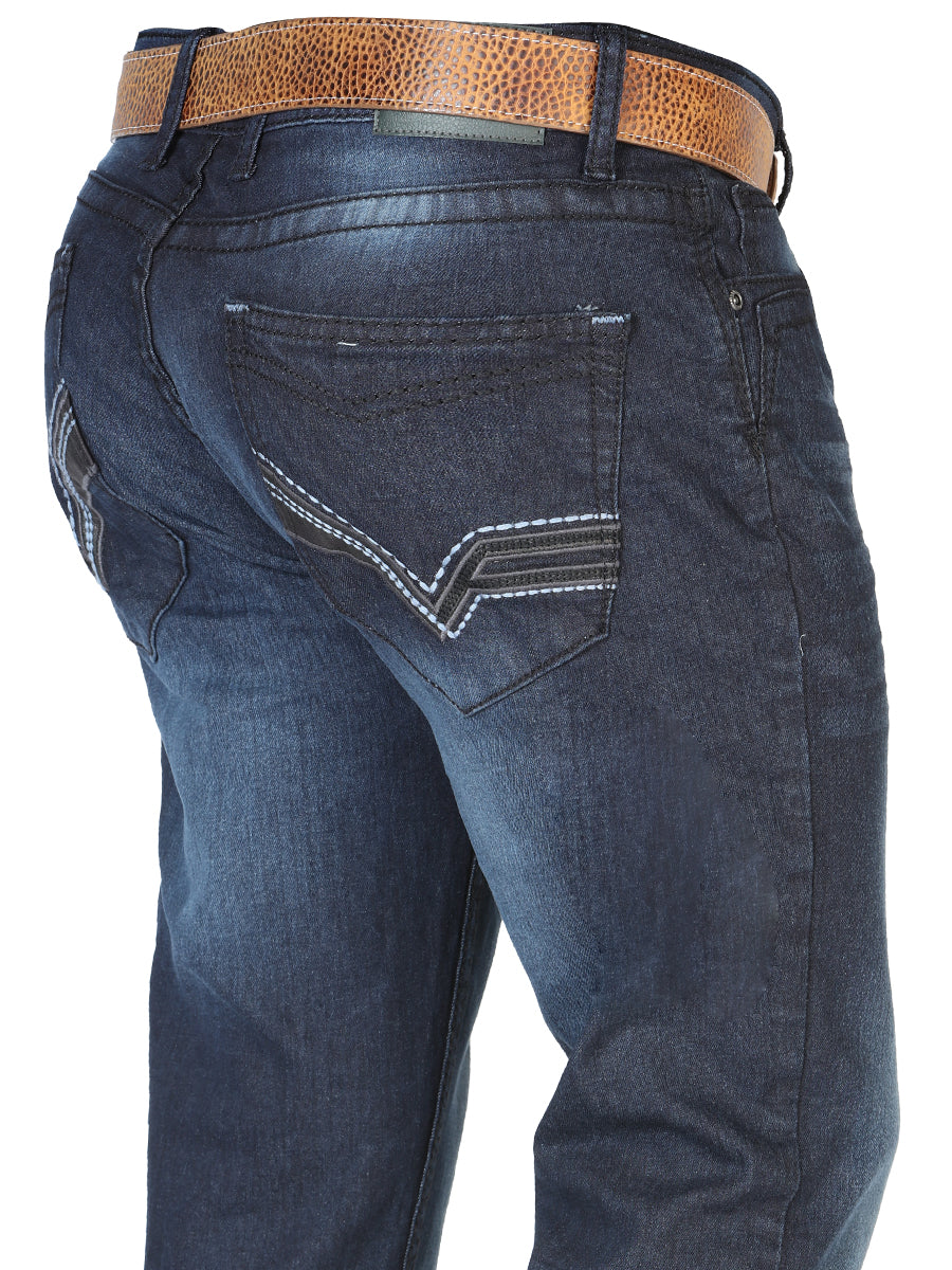 el Norteño Skinny Stretch Mezclilla Pantalón In Oscuro Azul 126634